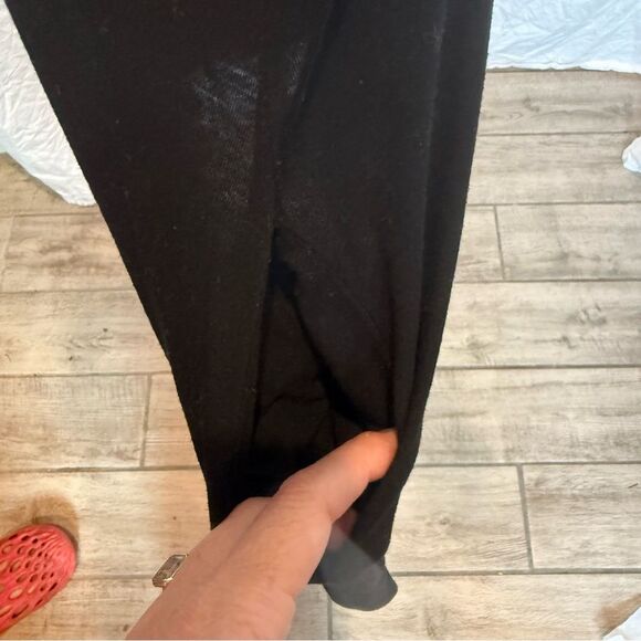 NWOT Weaczzy Tee Shirt Dress Short Sleeve Pockets 2XL V Neck Comfy Casual Black - Picture 5 of 9